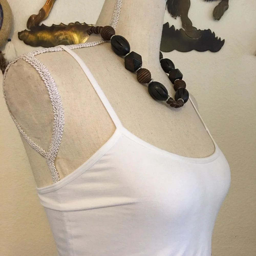 Multi shape wood bead chunky style necklace